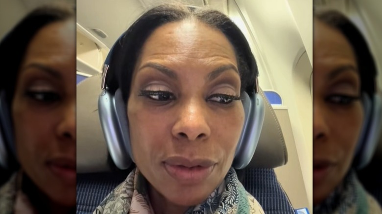 Harris Faulkner on a plane