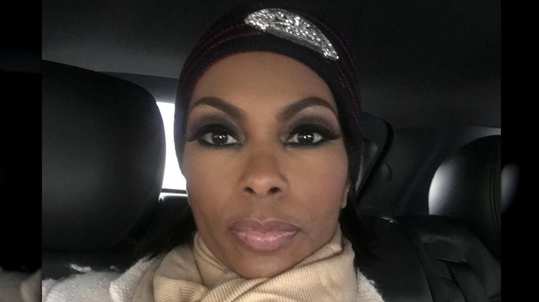 Harris Faulkner looking intently at the camera
