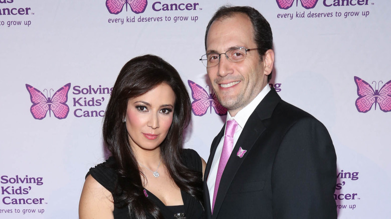 Julie Banderas and husband Andrew Sansone attend the Fifth annual Solving Kids' Cancer Spring Celebration at 583 Park Avenue on May 7, 2014 in New York City.