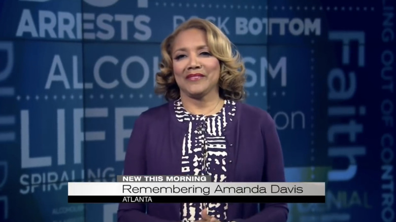Amanda Davis speaking on air