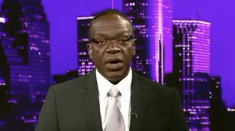 Isiah Carey speaking during Isiah Factor Uncensored