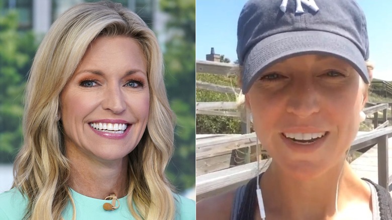 split screen of Ainsley Earhardt smiling and talking