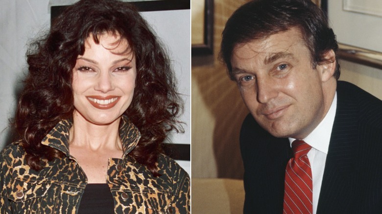 Left: Fran Drescher, Right: Donald Trump