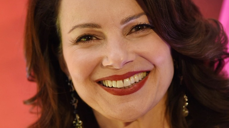 Fran Drescher posing red carpet