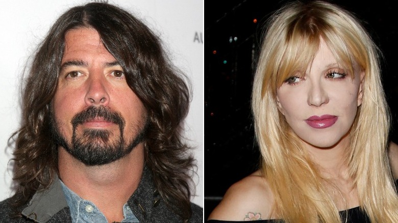 Grohl and Love in 2012