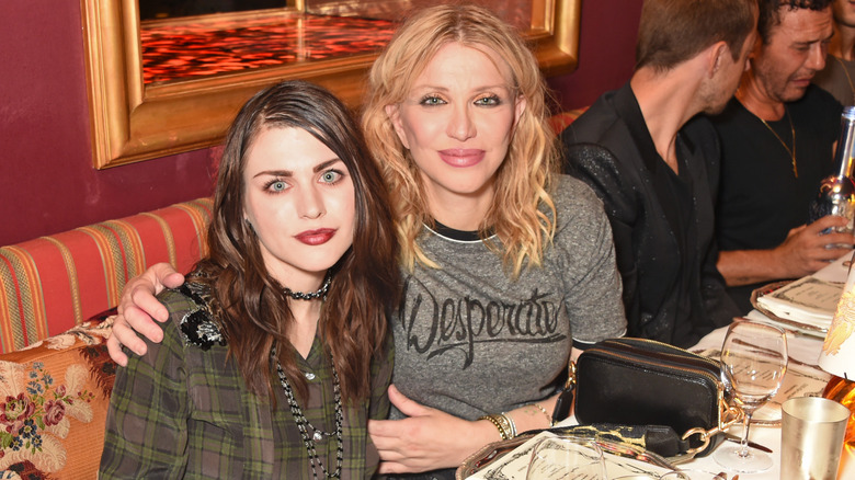 Love and Frances Bean together