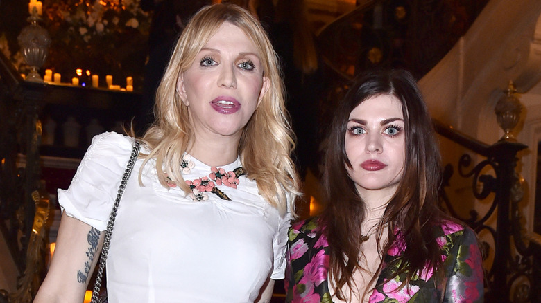 Courtney Love with Frances Bean