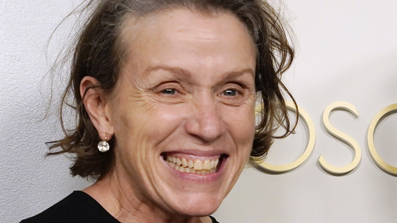 Frances McDormand smiling big