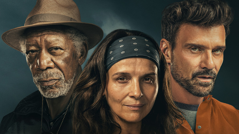 Morgan Freeman, Juliette Binoche, Frank Grillo in Paradise Highway