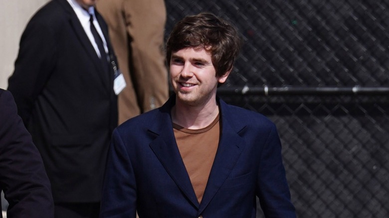 Freddie Highmore smiling