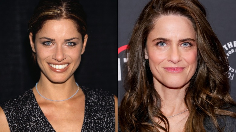Amanda Peet then and now