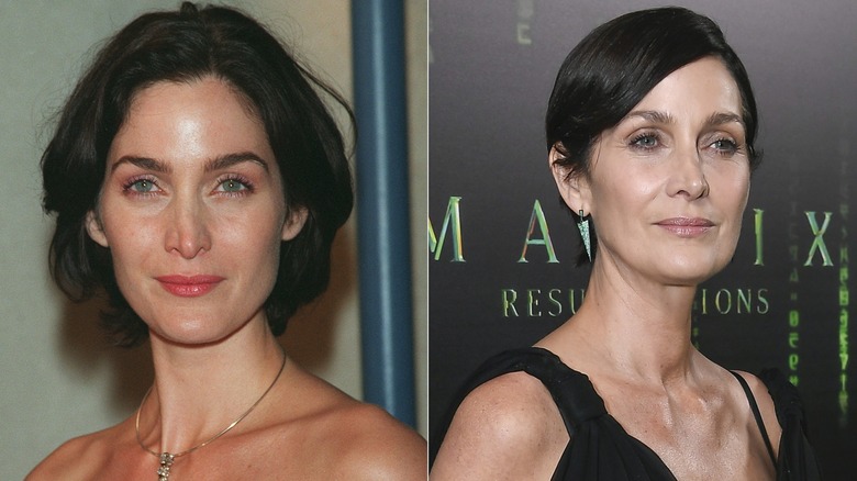 Carrie-Anne Moss then and now