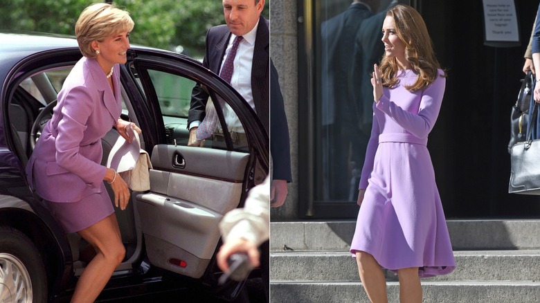 Split image of Princess Diana and Kate Middleton