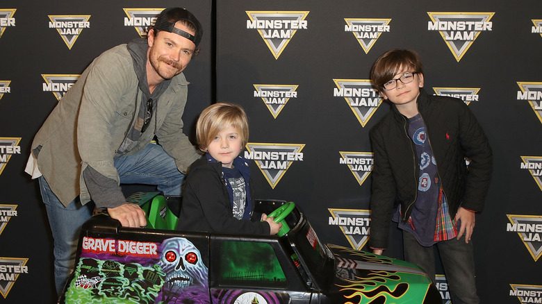 Clayne Crawford with his sons, Hix and Colt
