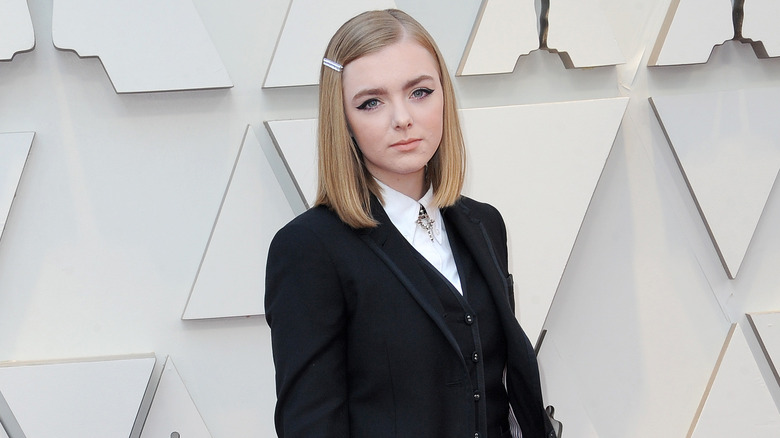 Elsie Fisher on the red carpet at the Oscars