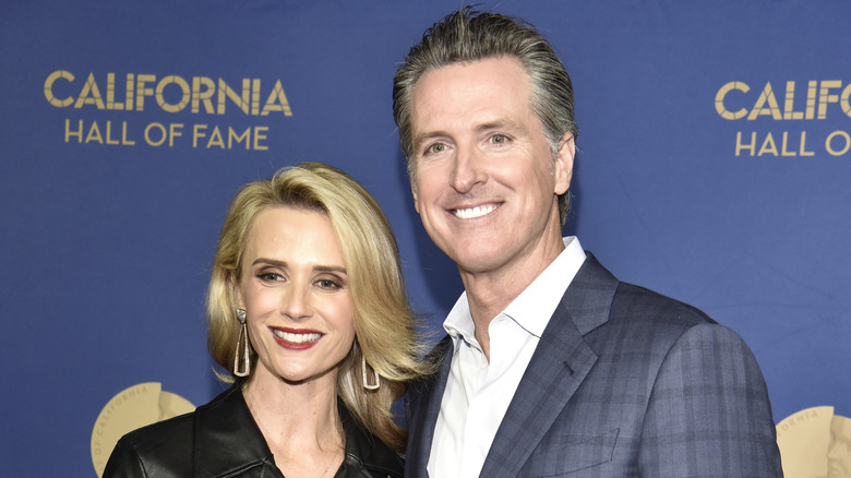 Jennifer Siebel and Gavin Newsom at the California Hall of Fame induction ceremony