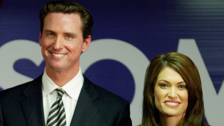 Gavin Newsom and Kimberly Guilfoyle