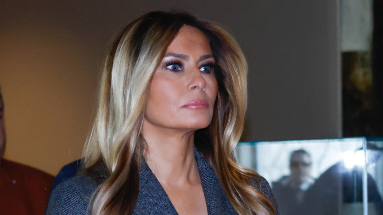 Melania Trump with a piercing stare