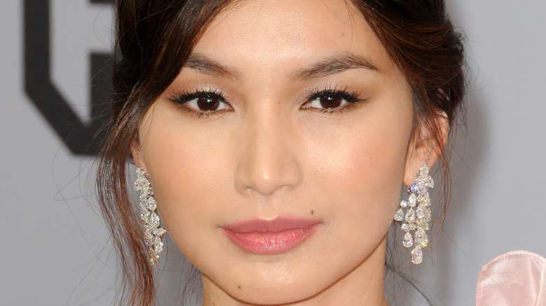Gemma Chan diamond earrings