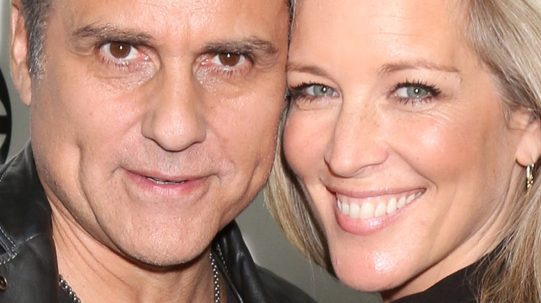 Maurice Benard and Laura Wright smiling