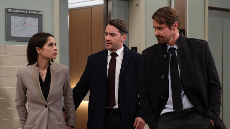 Sam walking with Dante and Cody on General Hospital