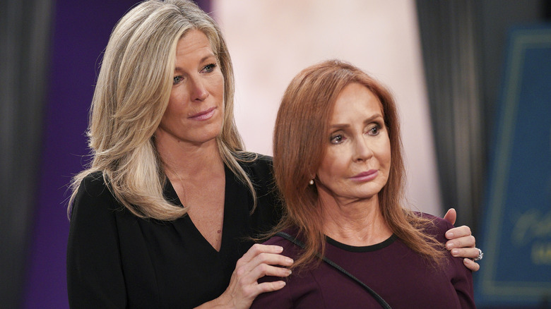 General Hospital's Carly and Bobbie looking sad