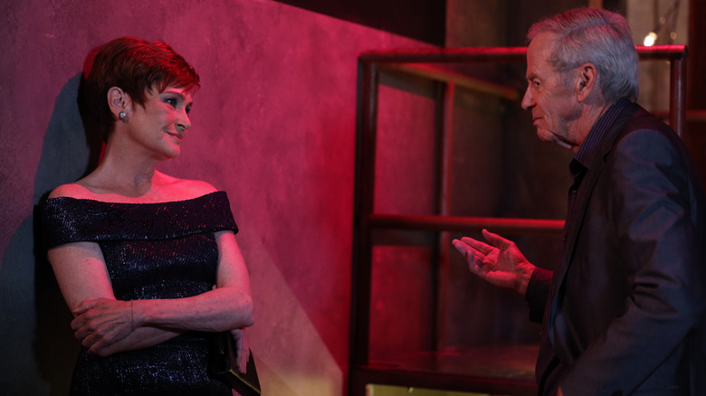 Diane and Robert having a conversation
