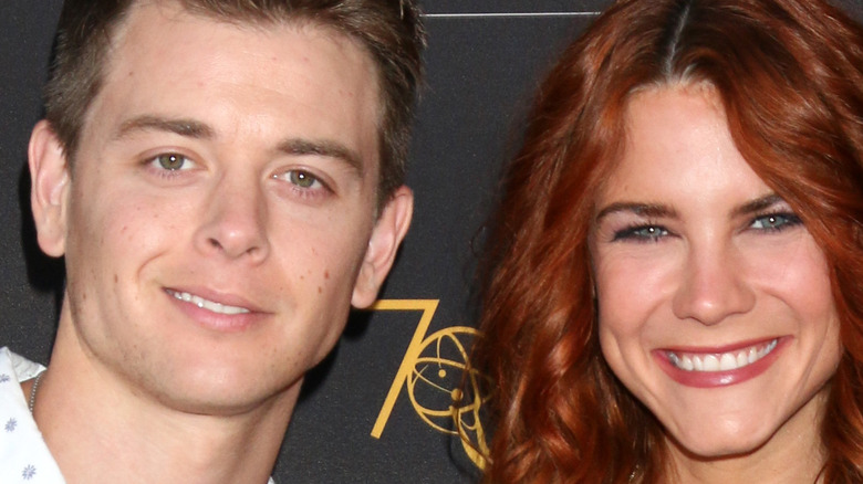 Chad Duell and Courtney Hope smiling
