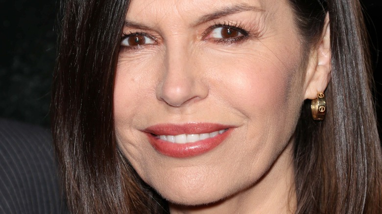 Finola Hughes smiling