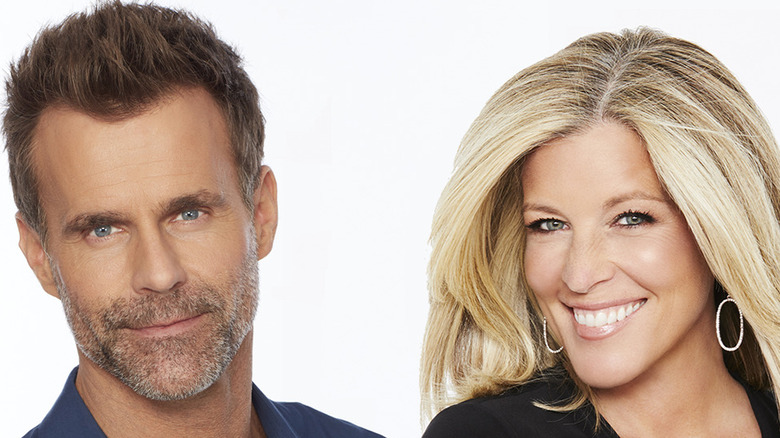 Cameron Mathison and Laura Wright smiling