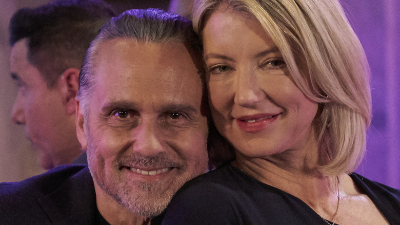 Maurice Benard and Cynthia Watros smiling