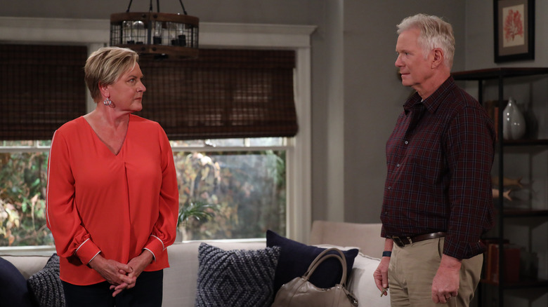 Carolyn and Jeff Webber in an intense moment