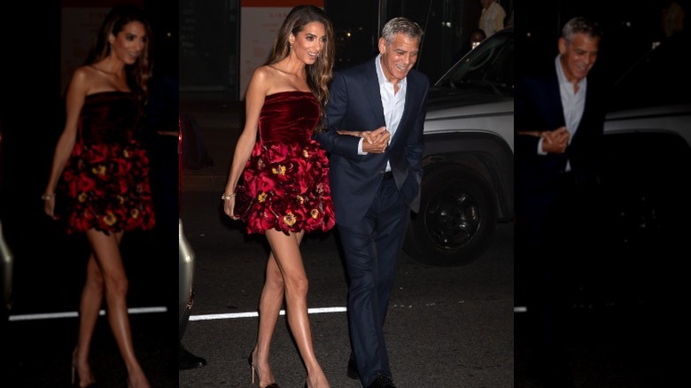 Amal Clooney and George Clooney arrive at the New York Film Festival in New York City, NY (2025)
