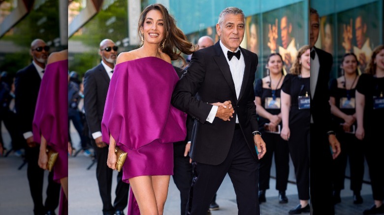 Amal Clooney and George Clooney arrive at the 51st Chaplin Awards in New York City, NY (2026)