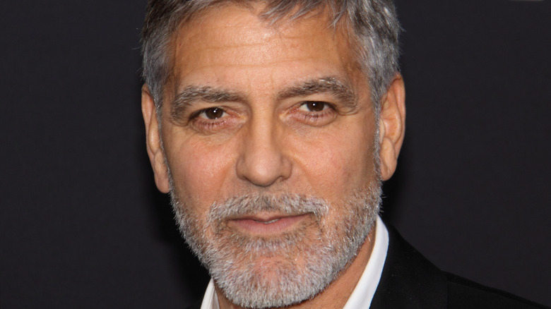 George Clooney posing