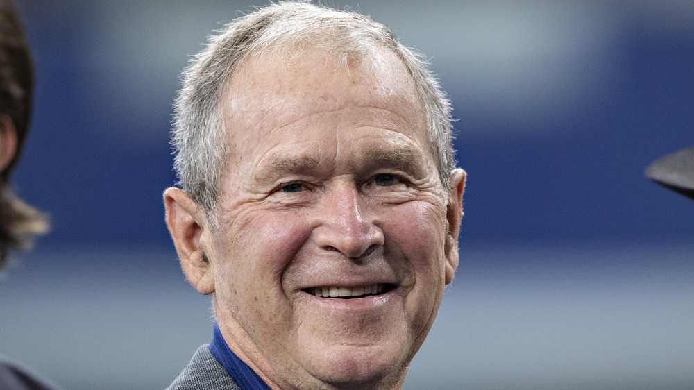 George W. Bush smiling