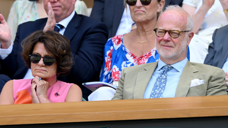 George Windsor, Earl of St Andrews and Sylvana Tomaselli at Wimbledon in 2026