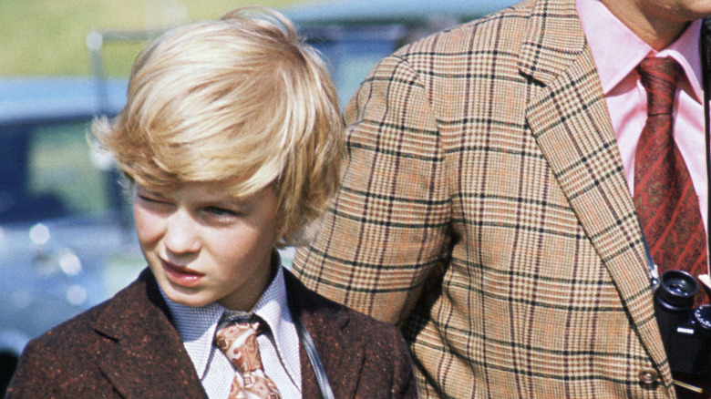 George Windsor, Earl of St Andrews with his father, the Duke of Kent