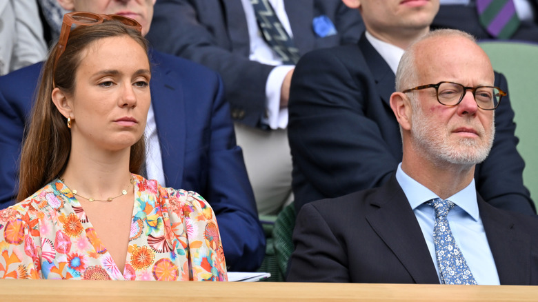 Lady Marina Windsor and George Windsor, Earl of St Andrews at Wimbledon in 2022