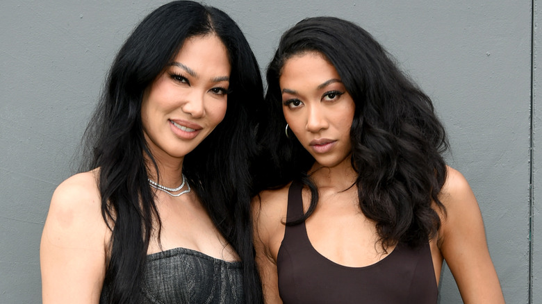 Kimora Lee Simmons and Aoki on the red carpet