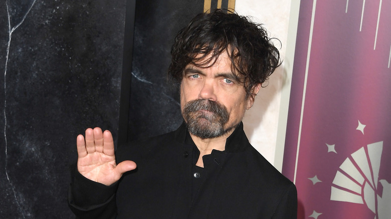 Peter Dinklage looking serious