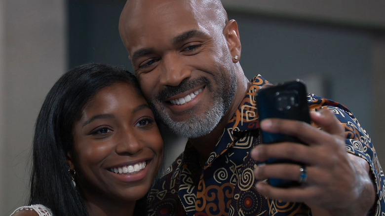 Curtis and Trina taking a selfie