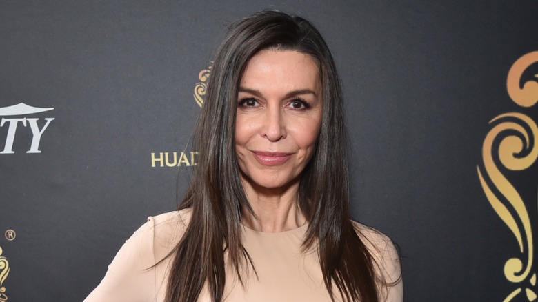 Finola Hughes on the red carpet