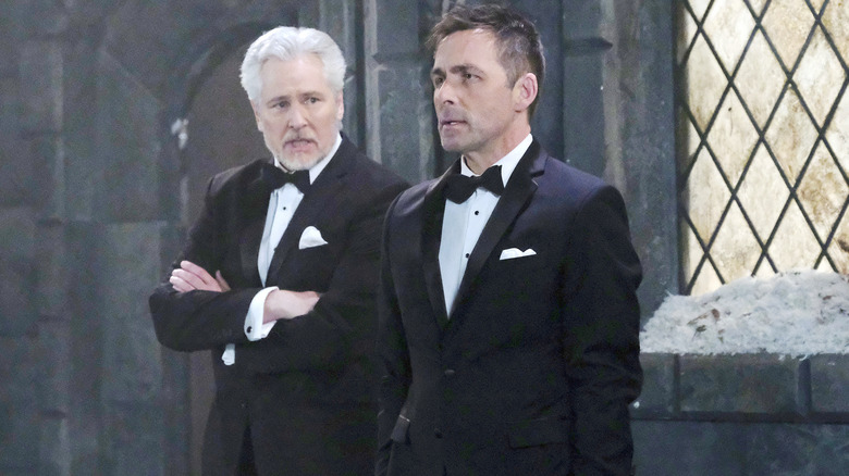 GH's James Patrick Stuart and Michael E. Knight talking