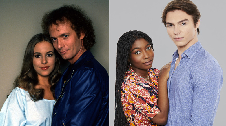 Luke and Laura posing, Trina and Spencer posing