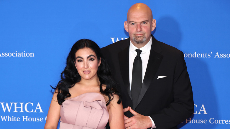 Gisele Barreto Fetterman and John Federman attend the 2023 White House Correspondents' Association Dinner at Washington Hilton on April 29, 2023 in Washington, DC.