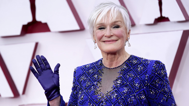 Glenn Close on the Oscars red carpet
