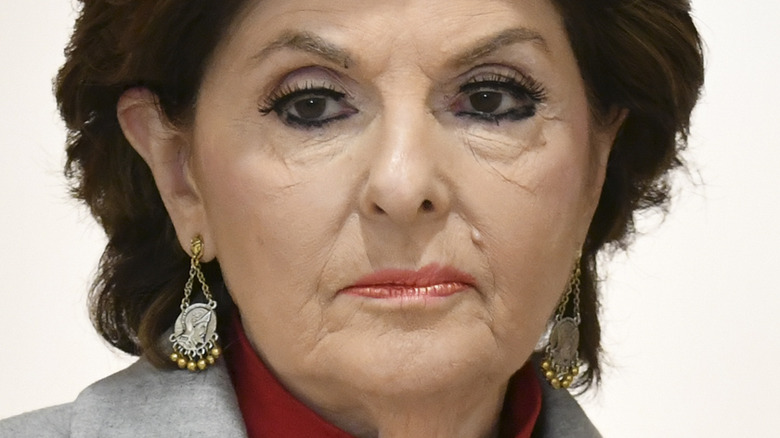 Gloria Allred with serious expression