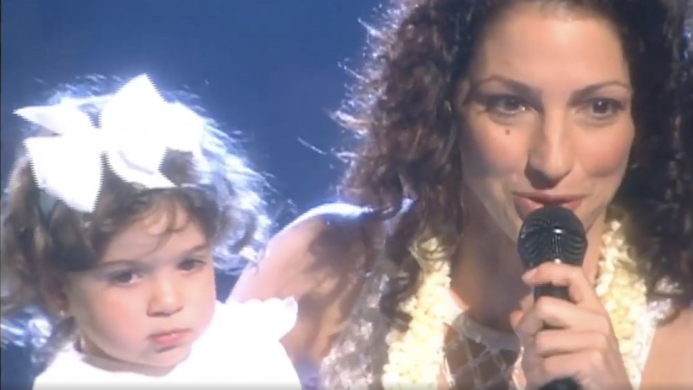 Gloria Estefan holding baby Emily Estefan