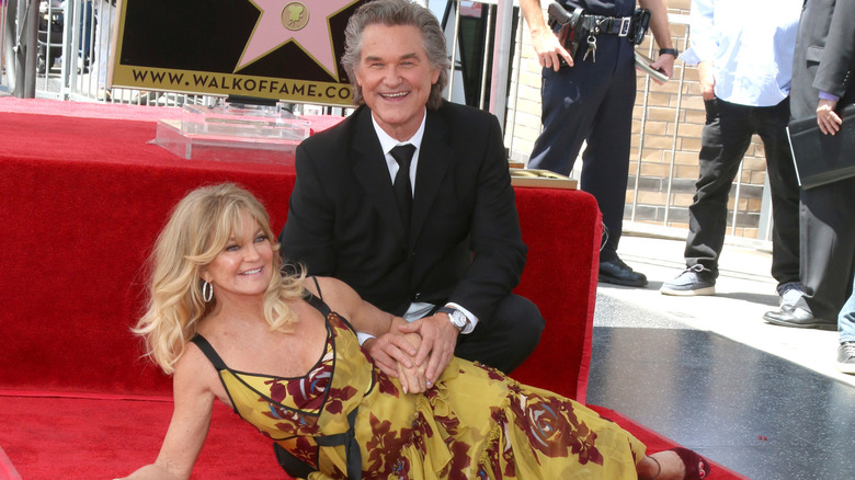 Kurt Russell and Goldie Hawn at the 2017 Kurt Russell and Goldie Hawn Star Ceremony